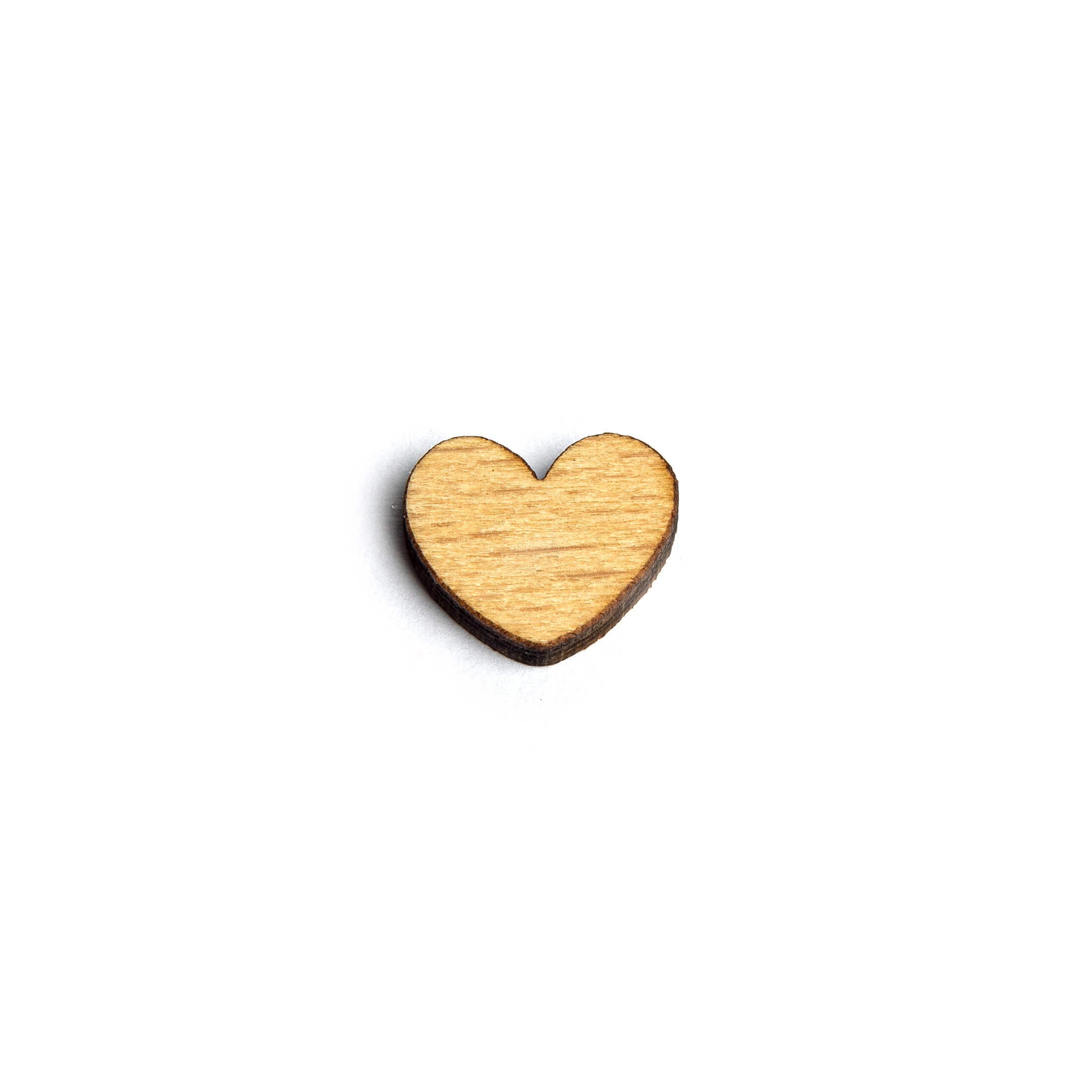Décor bois en forme de petit cœur - à partir de 5 pièces